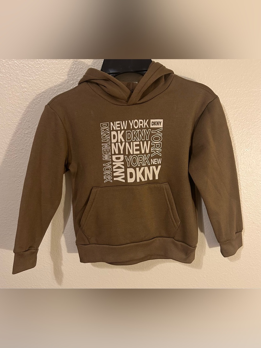 Brown Boys Hoodie Size 5 EUC